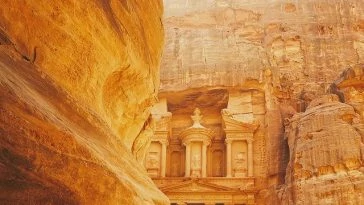 Le trésor de Pétra, en Jordanie.