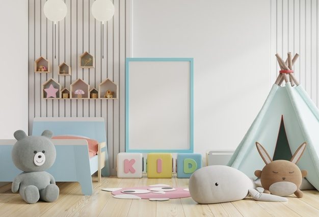 Comment aménager une chambre d'enfant avec des jouets et une tente ?