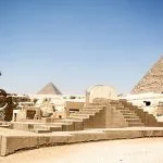 Sphinx et pyramides de gizeh, egypte.