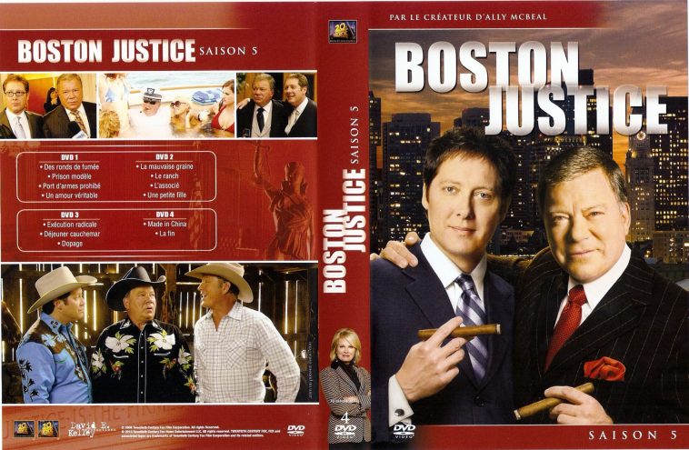 Jaquette du dvd de la saison 2 de la justice boston.