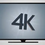 Un écran de télévision avec le mot 4k dessus.