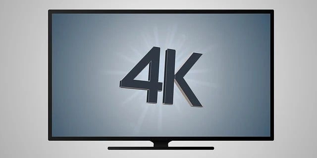 Un écran de télévision avec le mot 4k dessus.