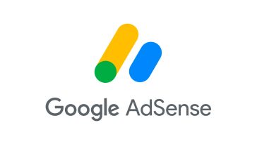 Le logo Google Adsense sur fond blanc.