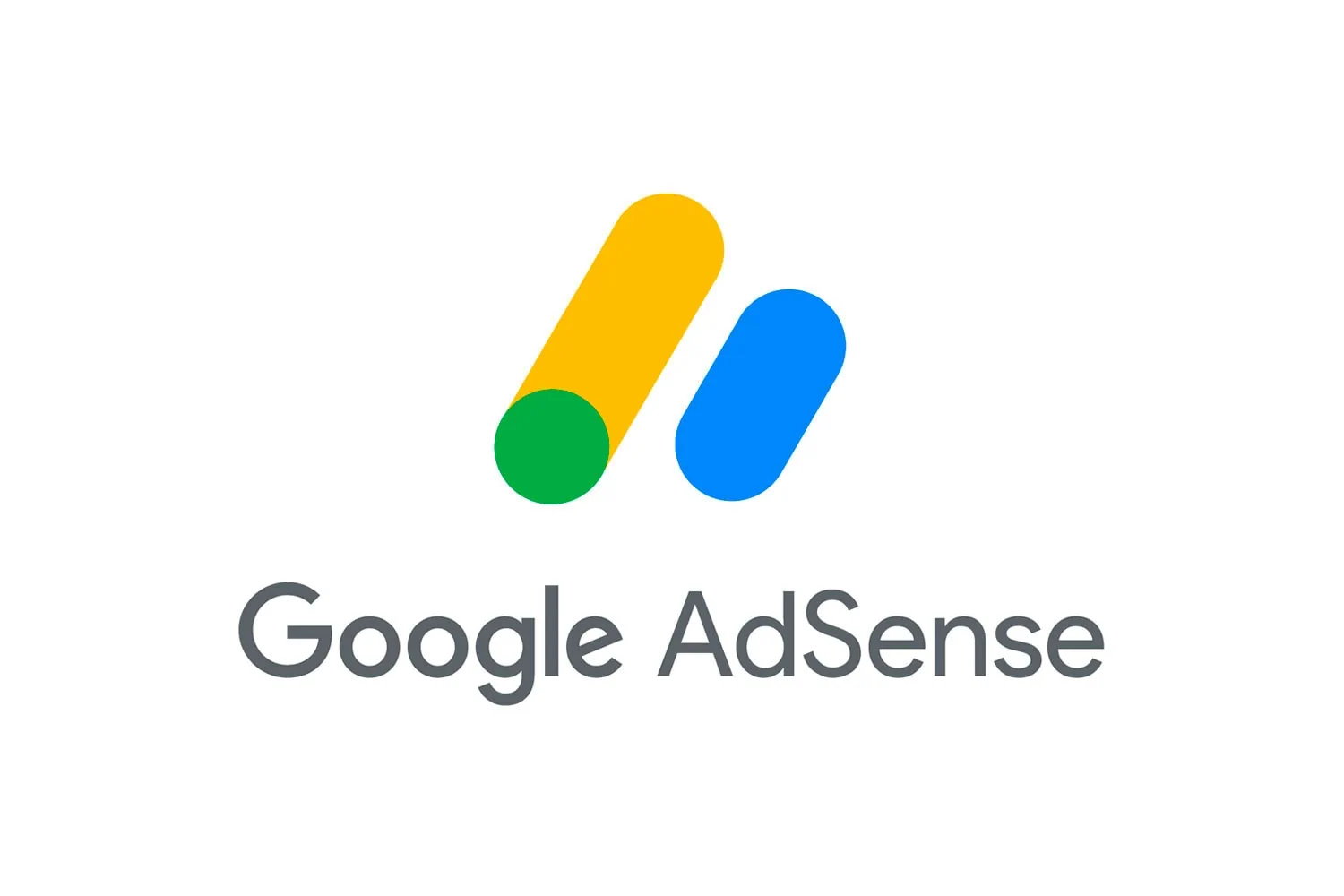 Le logo Google Adsense sur fond blanc.