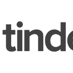 Le logo Tinder sur fond blanc.